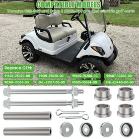 10L0L steering knuckle bushings set reducing play for smoother steering.