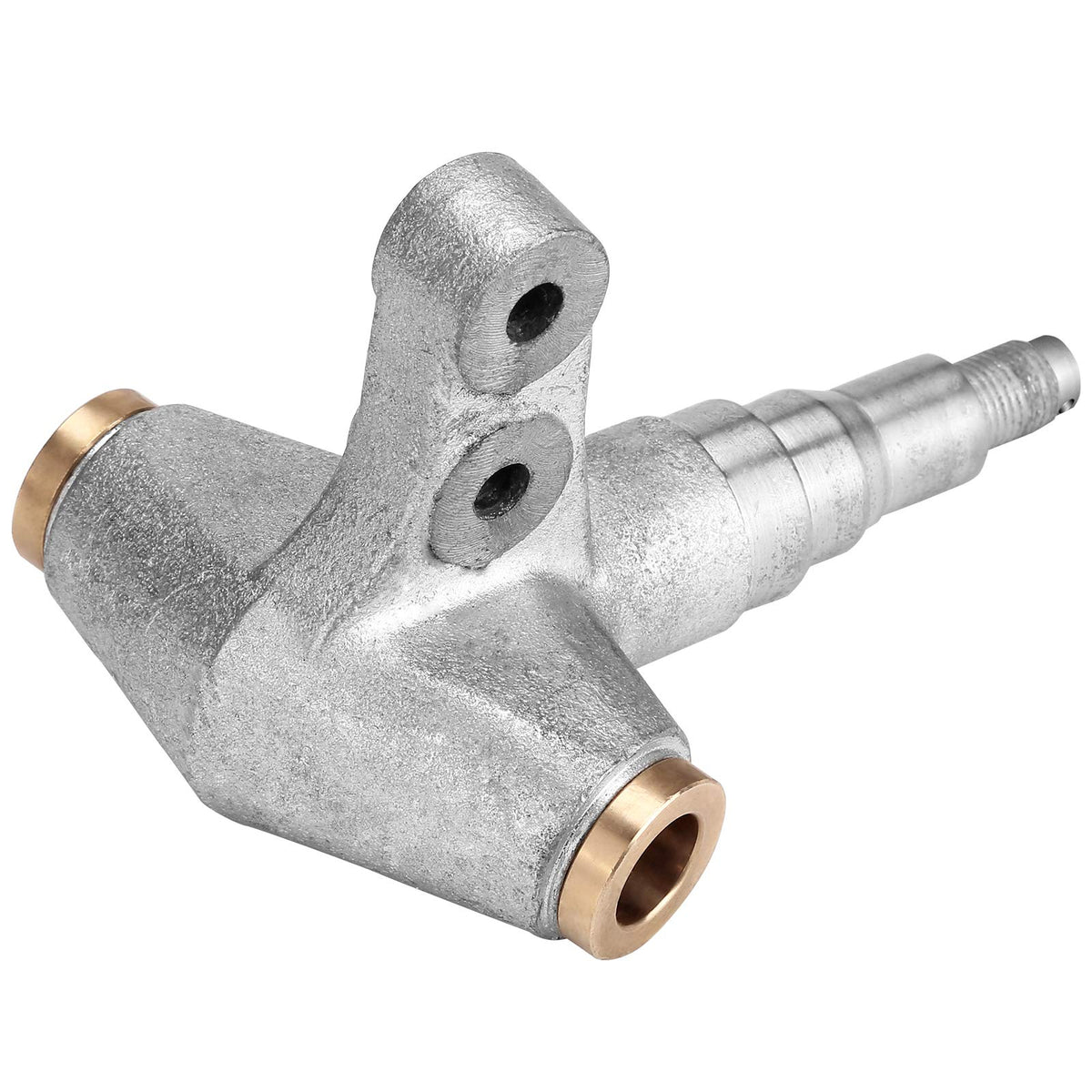 10L0L knuckle with metallic finish offers durable wear resistance on golf carts.