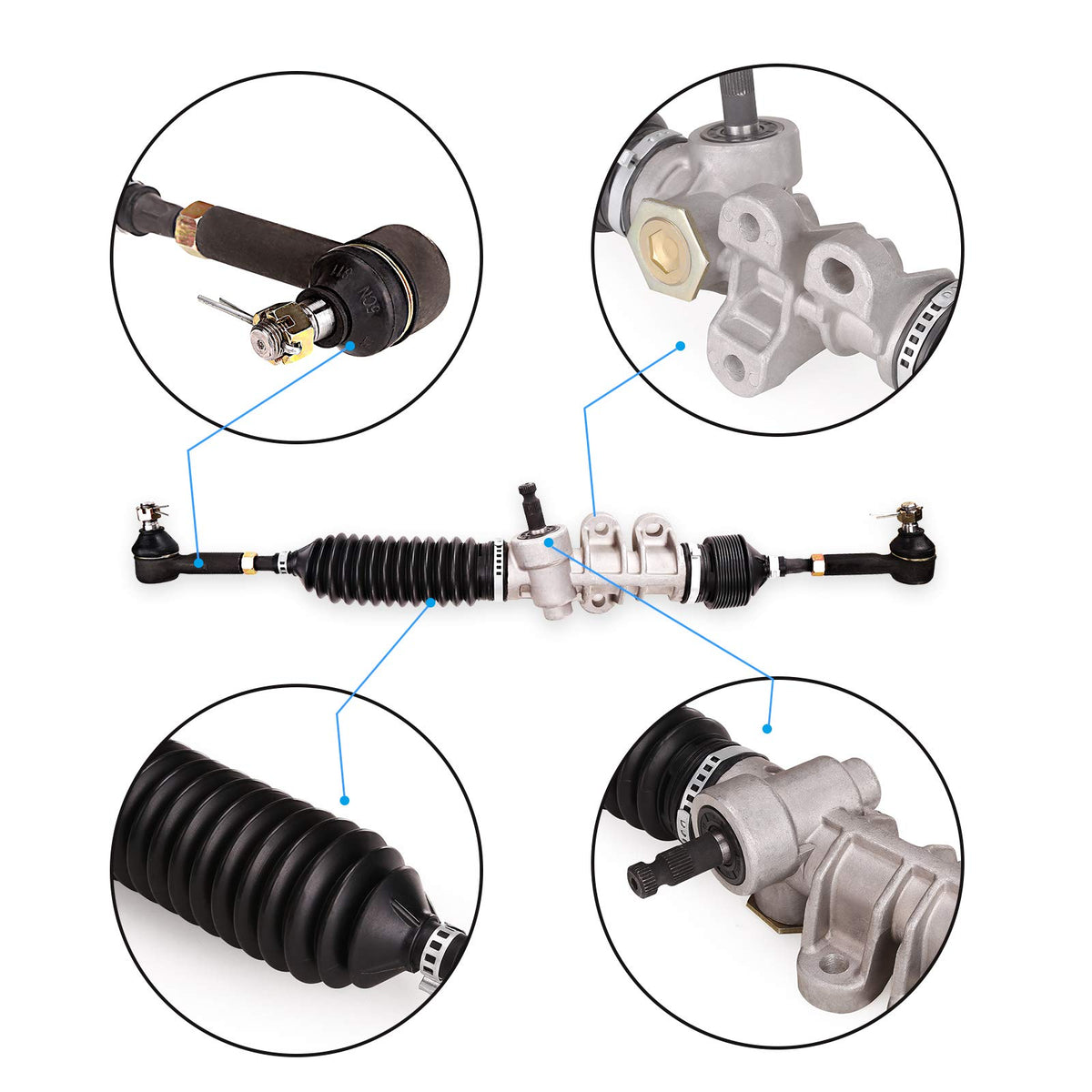 10L0L outer-rod-end detail emphasizes secure joint for reliable steering response