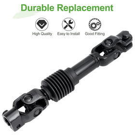 10L0L steering shaft to steering box connection delivers solid steering feel.