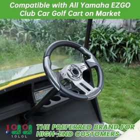 10L0L adapter installation showing quick three-minute setup for golf carts
