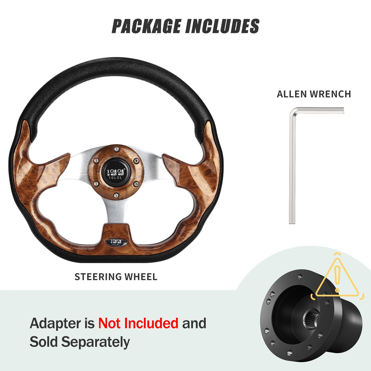 10L0L steering wheel Club Car DS Tempo Onward compatibility for refreshed interior.
