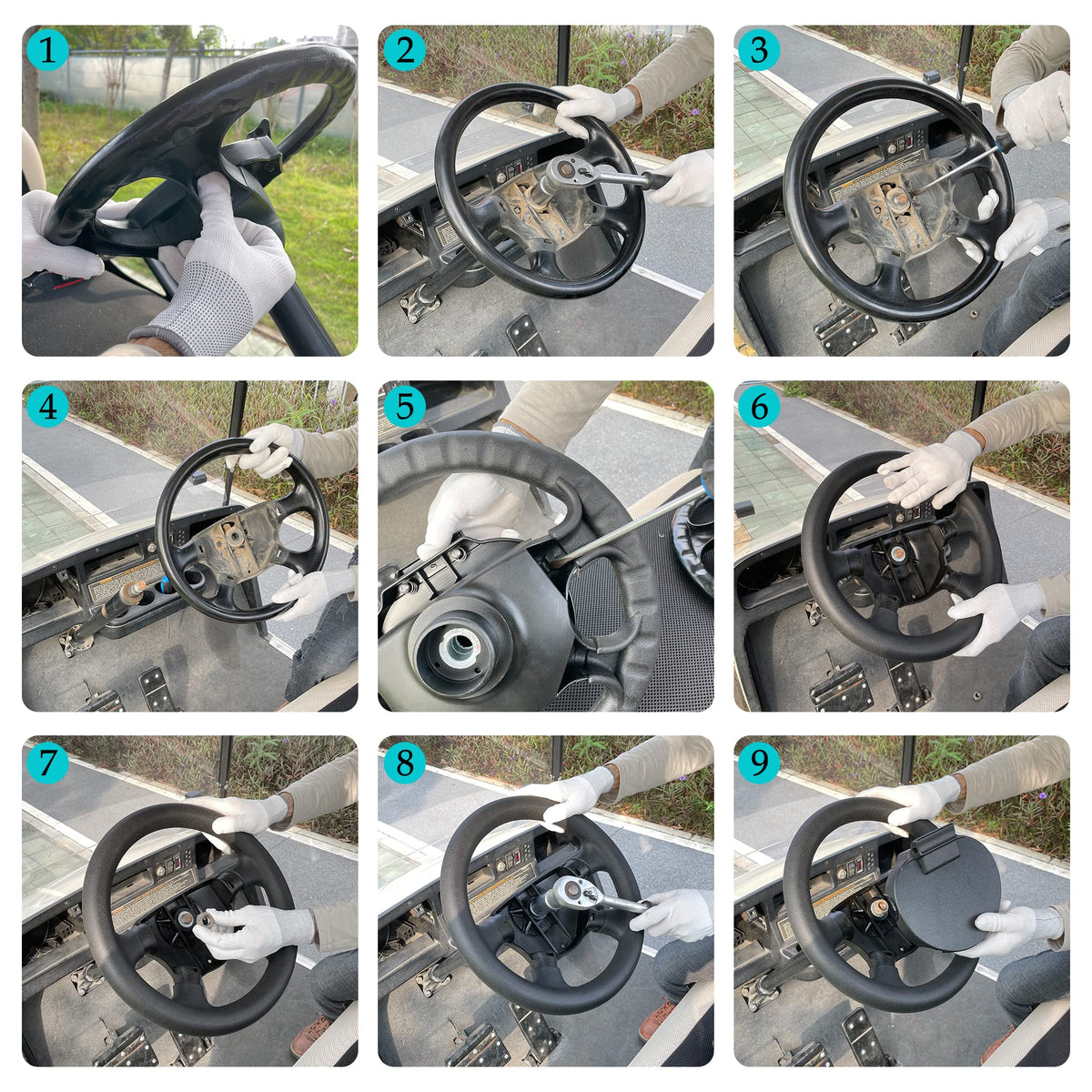 10L0L steering wheel EZGO TXT RXV fitment confirms broad compatibility.