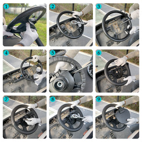 10L0L steering wheel EZGO TXT RXV fitment confirms broad compatibility.