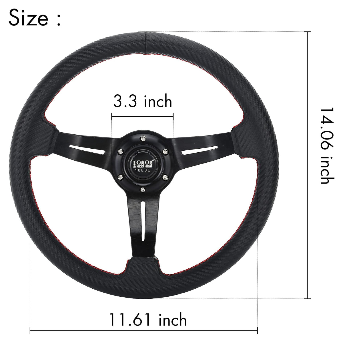 10L0L Golf Cart Steering Wheel installation guide close-up in three minutes