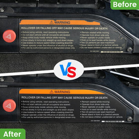 Easy install with 10L0L steering wheel stickers for Club Car Precedent.