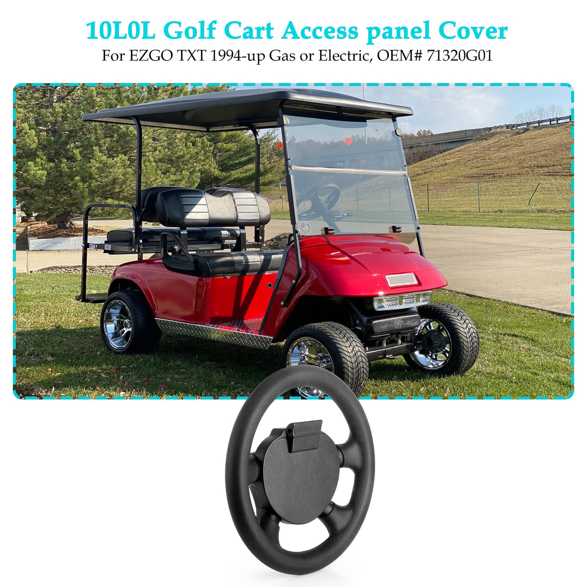 10L0L steering wheel workhorse Cushman fitment confirms versatile replacement option.