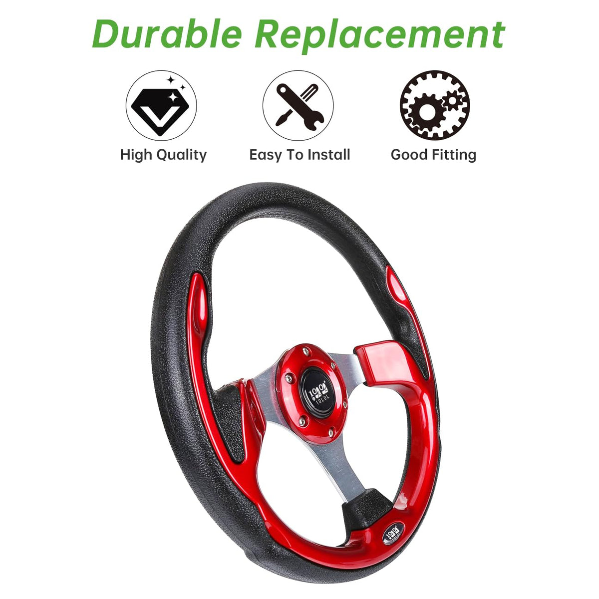 10L0L steering wheel compatible with Yamaha EZGO Club Car for easy upgrade