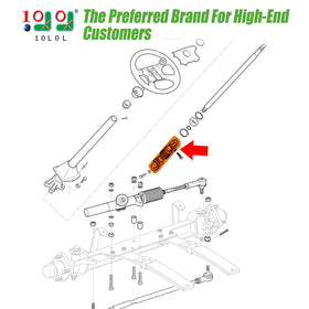 10L0L steering-yoke replacement 70580G01 view highlighting OEM-compatible design.