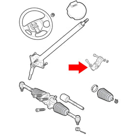 10L0L steering yoke side view for EZGO RXV compatibility and fit.