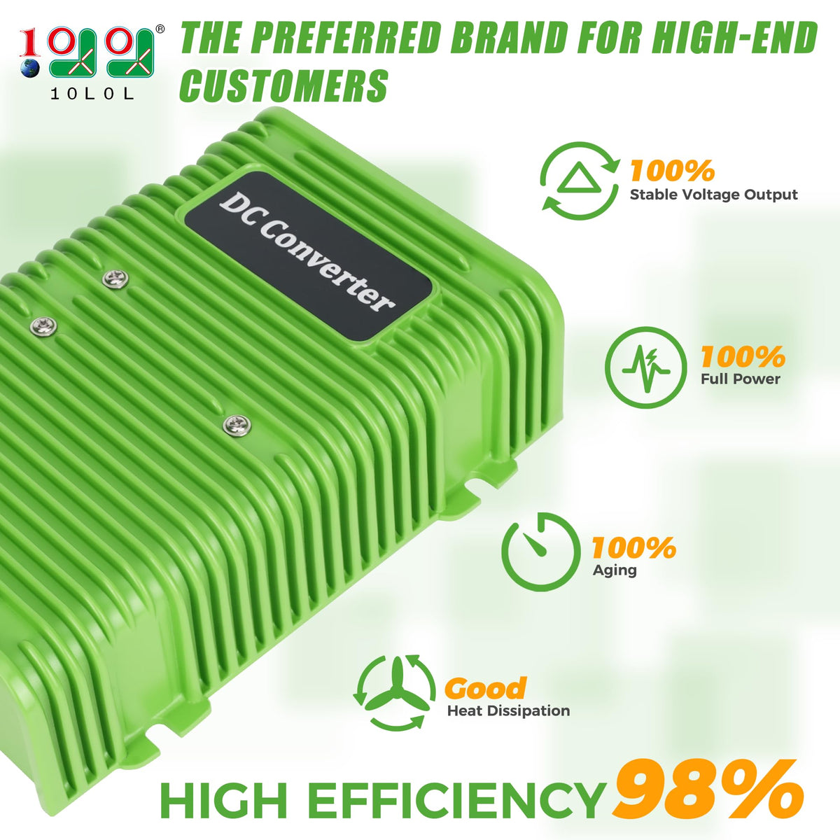 10L0L step-down converter converts 72V 48V 36V to 12V for carts
