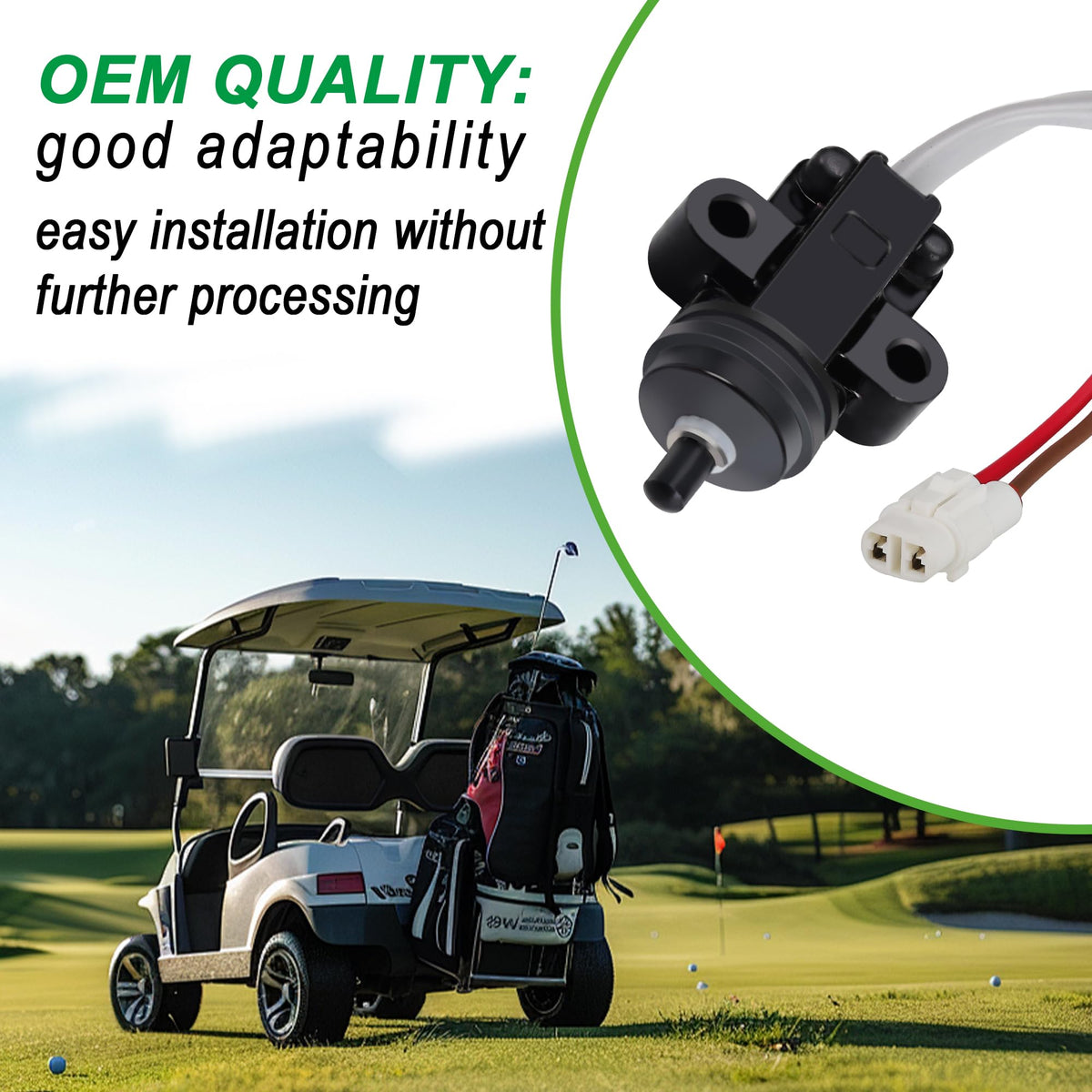 10L0L stop switch for Yamaha G22 supports dependable cart performance across terrains