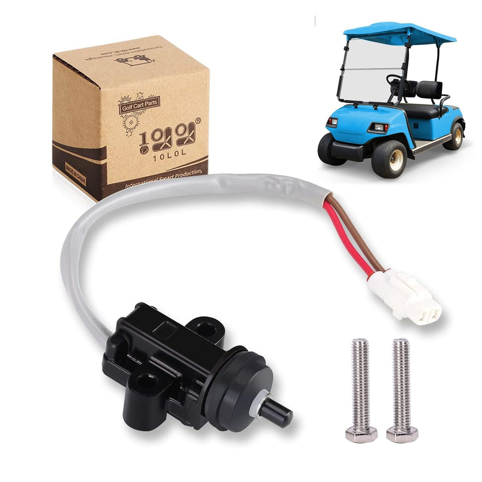 10L0L stop switch for Yamaha G14/G16 shows exact fit and pedal area for reliable starts