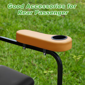 Sturdy base in orange ensures durable support during trips.