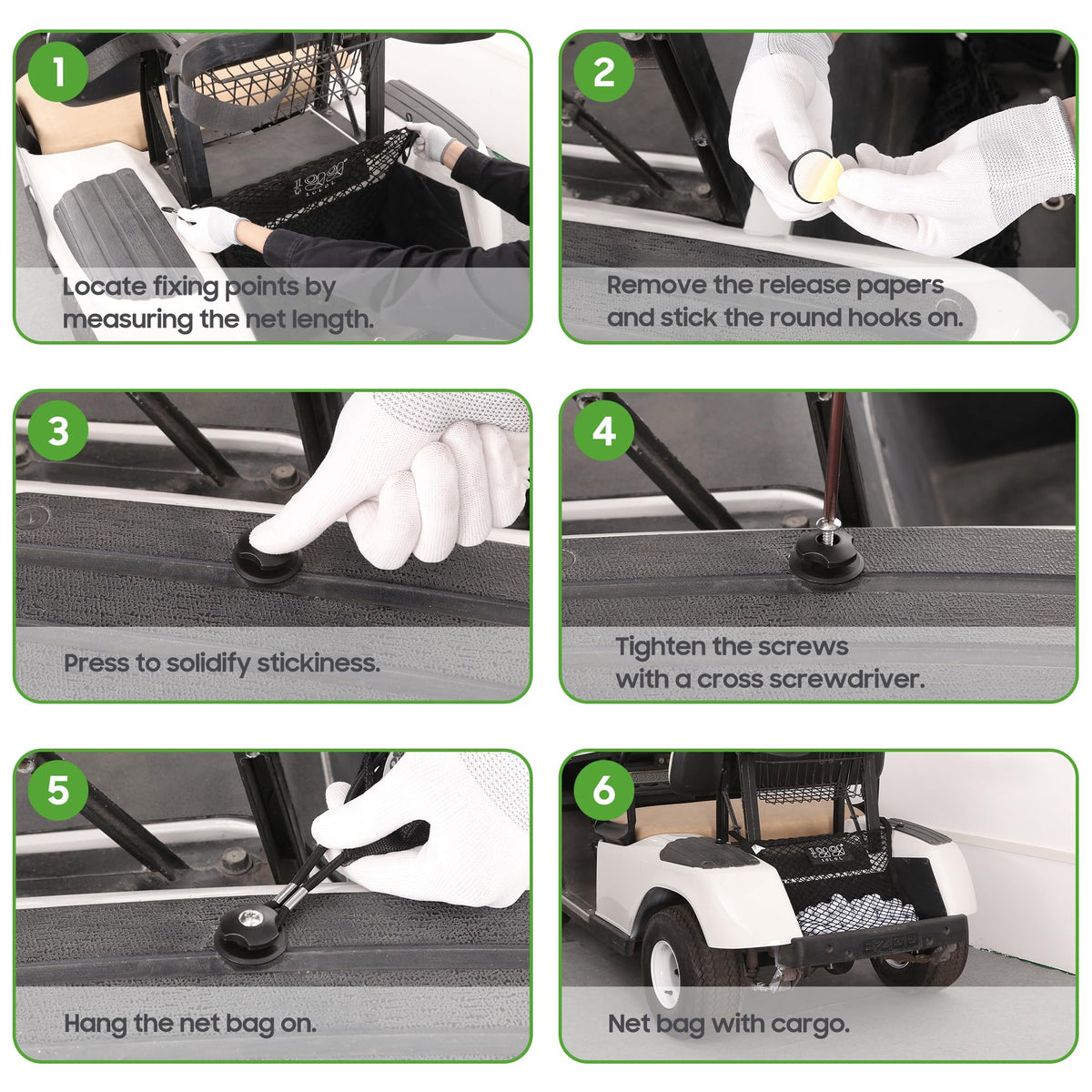 10L0L sturdy elastic mesh enhances safety and item stability during travel