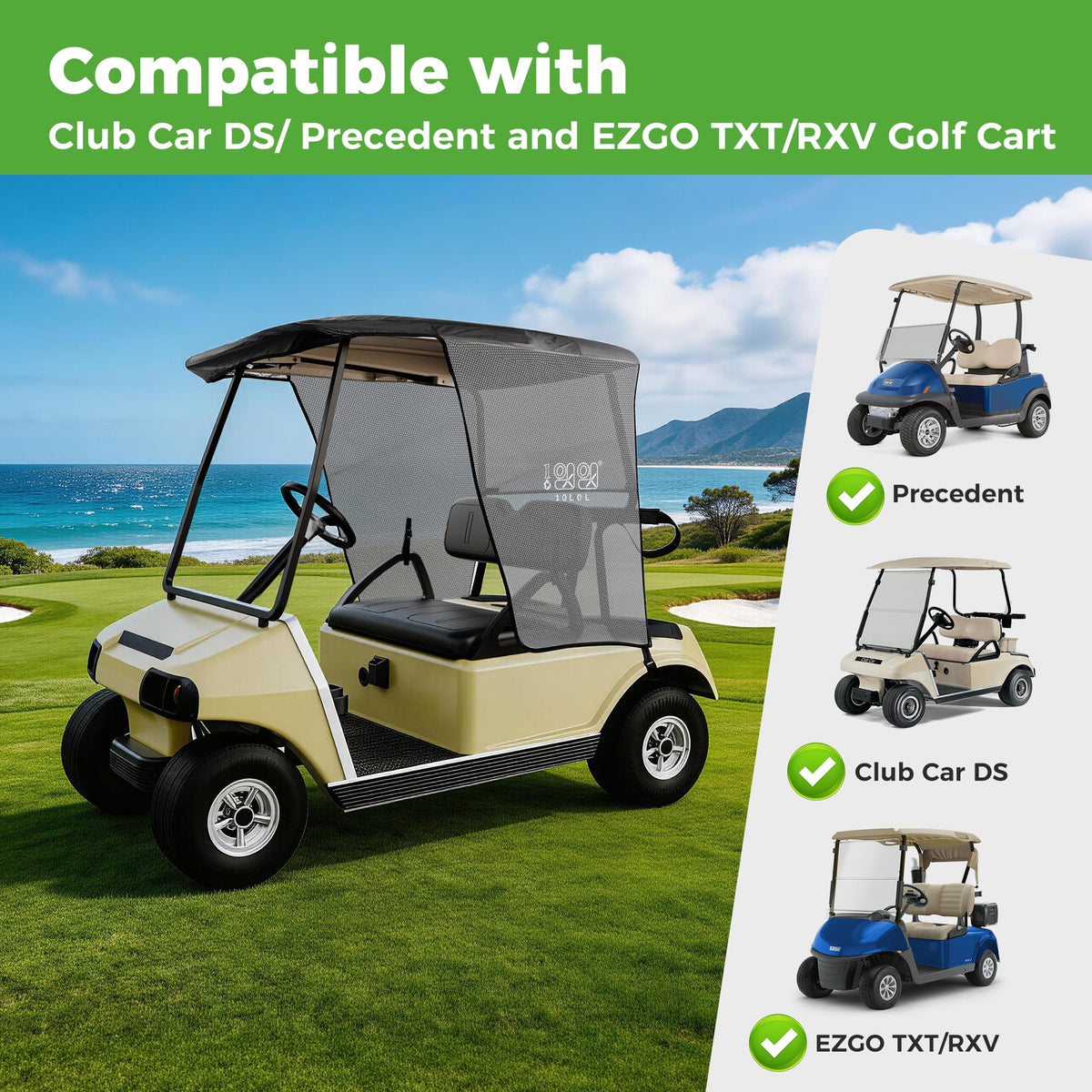 10L0L Sunshade Curtain Airflow Design showcases cooler ride and glare reduction.