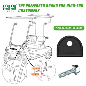 10L0L SUS304 stainless steel screws ensure durable, rust-resistant fastening for Club Car DS carts.