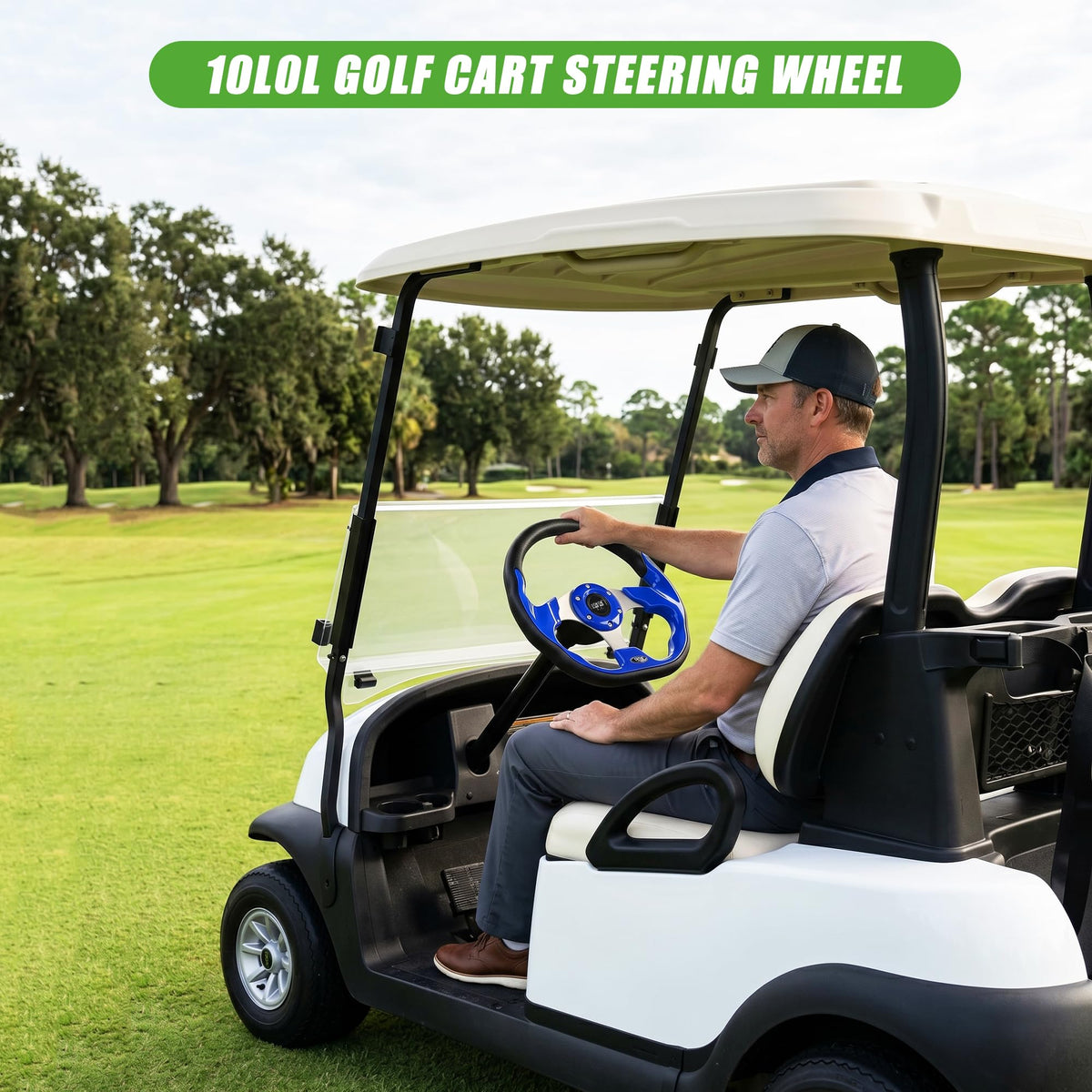 10L0L smooth grip for confident steering on greens.