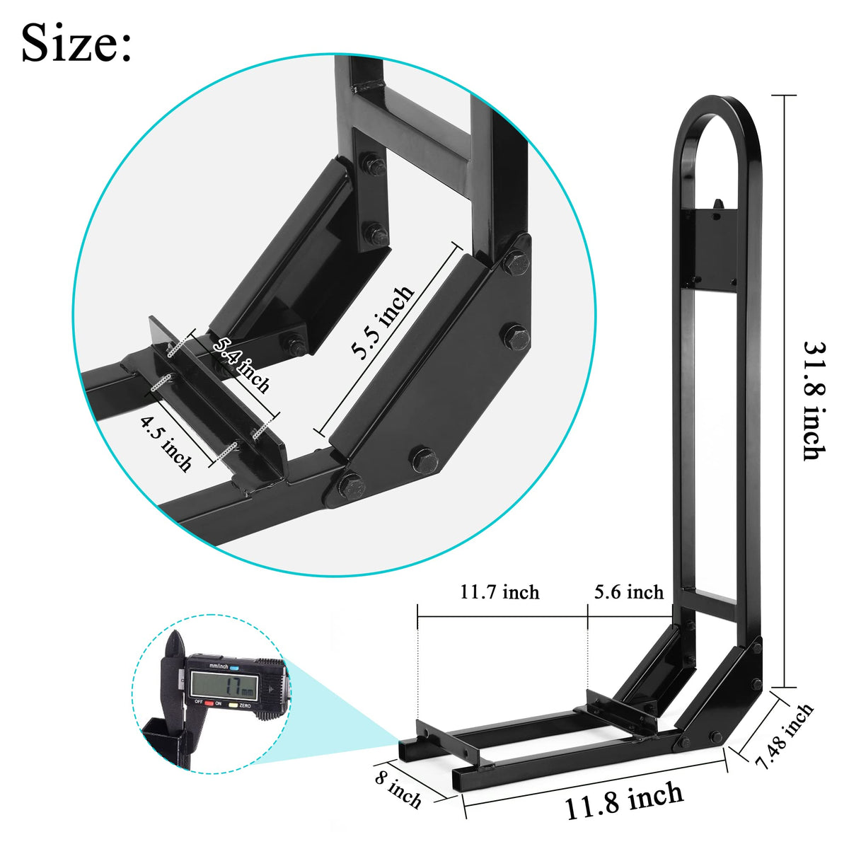 10L0L thicker steel pipe grab bar for a solid feel