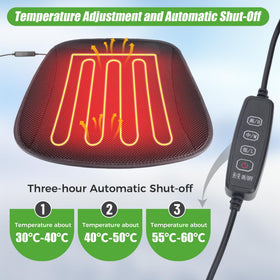 Three-speed heating lets you tailor warmth to your ride