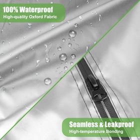 10L0L three-zipper design on golf cart cover enables quick access