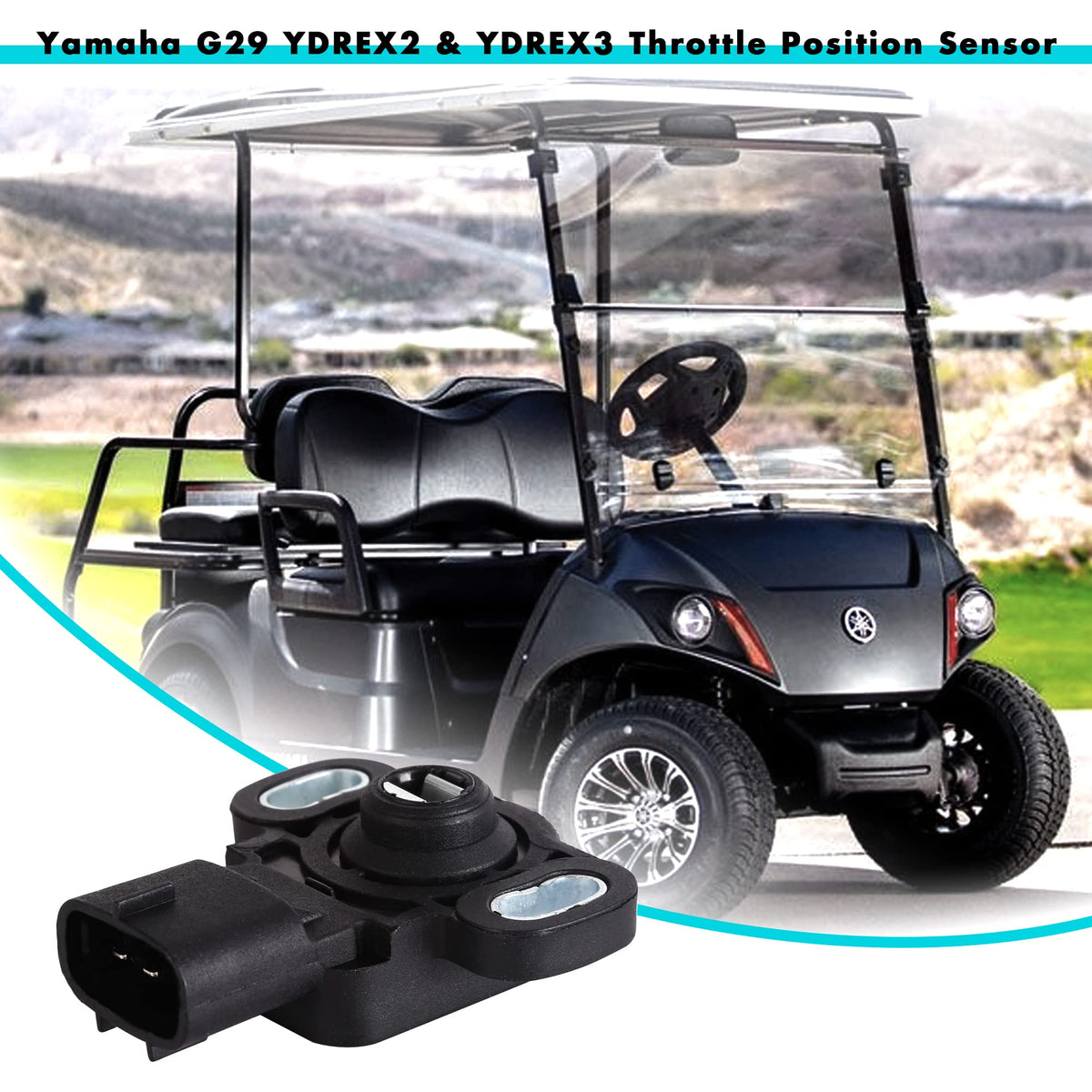 Package-ready 10L0L throttle sensor for easy golf cart replacement