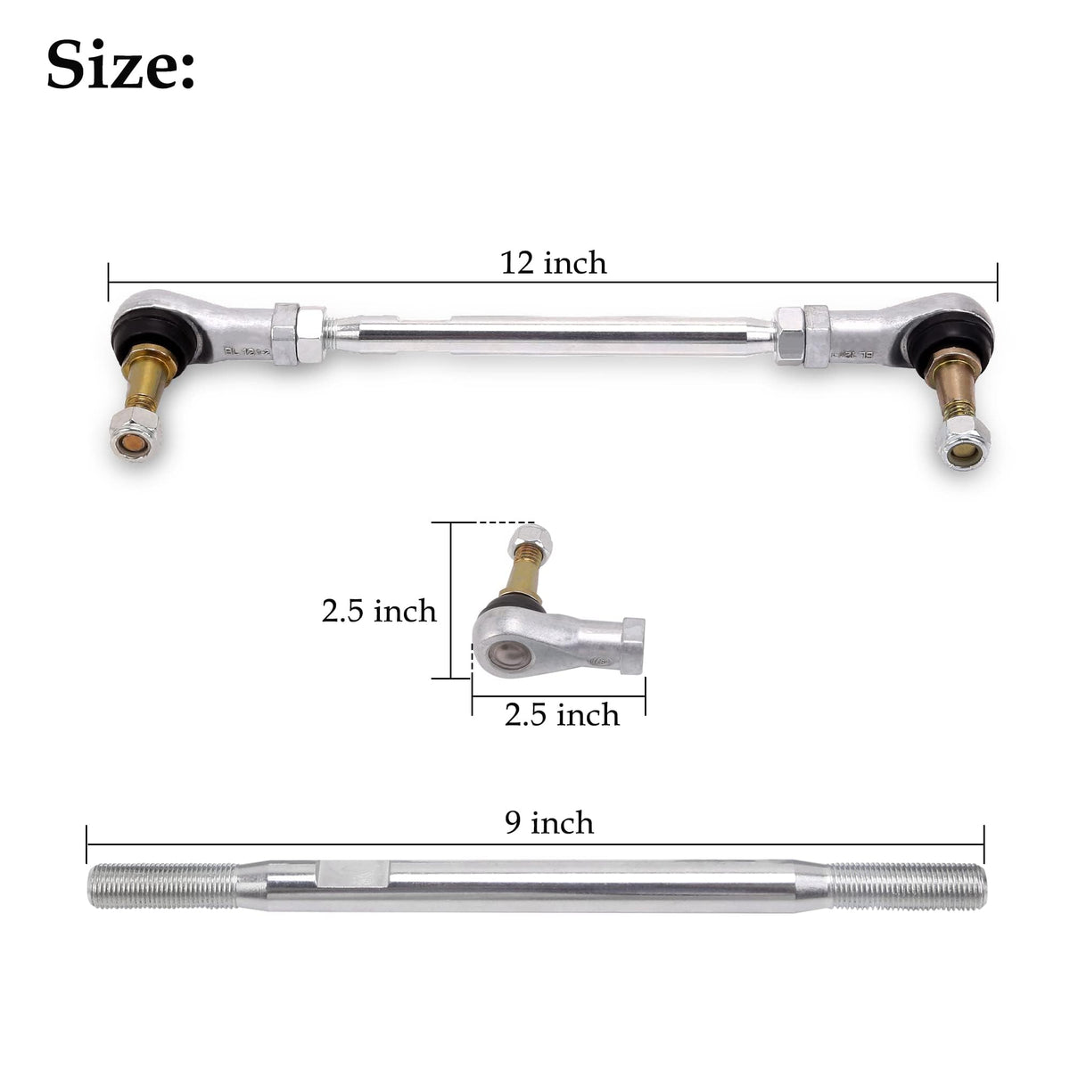 10L0L tie rod end kit includes hardware for DIY installation