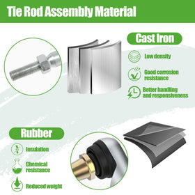 10L0L tie rod end right 70902-g02 for EZ-GO compatibility
