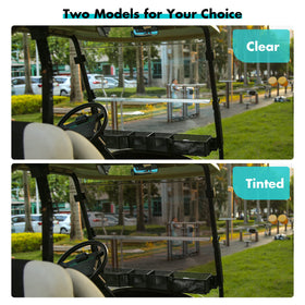 10L0L Tinted windshield blocks glare with precise 37-5in by 33-6in sizing