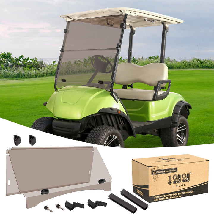 10L0L tinted windshield for Yamaha G29 Drive offers glare reduction for sunny drives