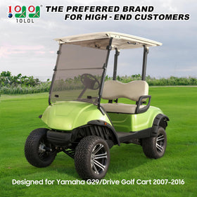 10L0L tinted windshield for Yamaha G29 Drive enhances visibility from the side view