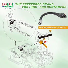 10L0L Tow Run switch assembly side view showing wiring harness integration