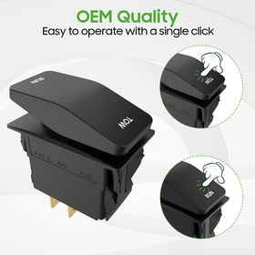 10L0L Tow Run Switch for Yamaha G29 – clear labeling and quick access.