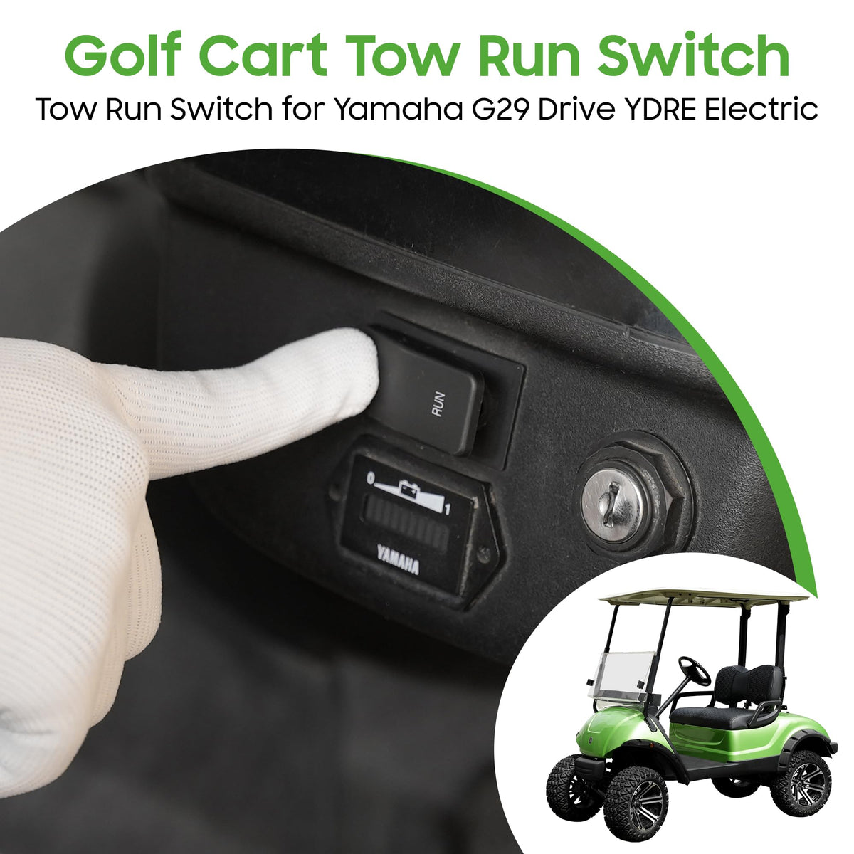 10L0L Tow Run Switch for Yamaha G29 – packaging and OEM box.