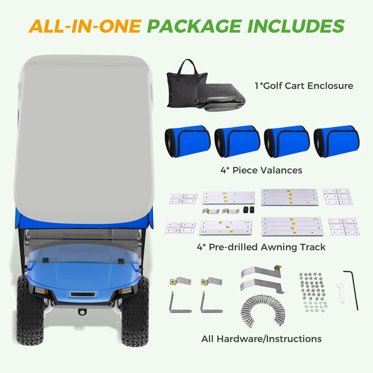 10L0L EZGO TXT 2-seat fit delivers precise, gap-free protection