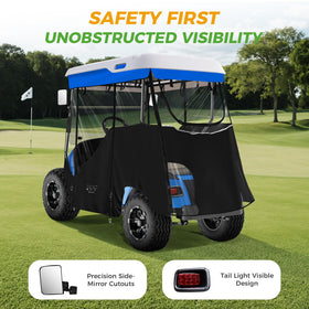 10L0L EZGO TXT track-style enclosure rolled panels for quick summer use