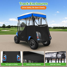 Front roof sleeve zipper detail enables quick ventilation adjustments