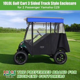 10L0L enclosure on Yamaha G29, side view with rolled-up doors for easy access.