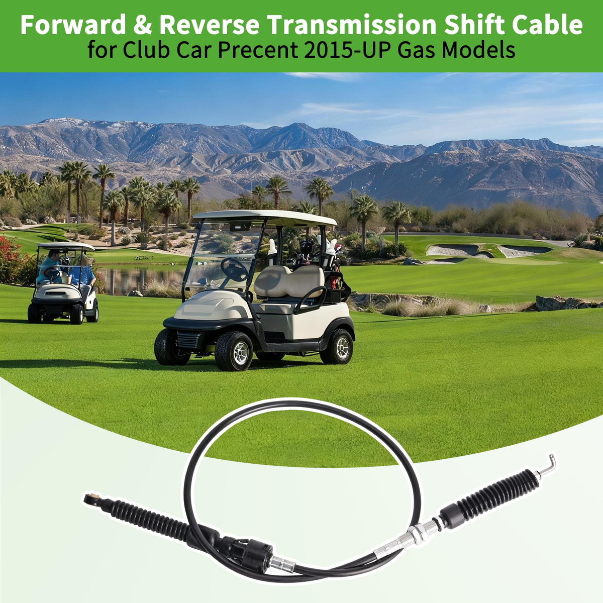 10L0L transmission cable measures 51.96 inches for direct OEM replacement.