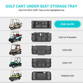 10L0L Trojan battery under-seat tray compatibility for original Club Car DS models