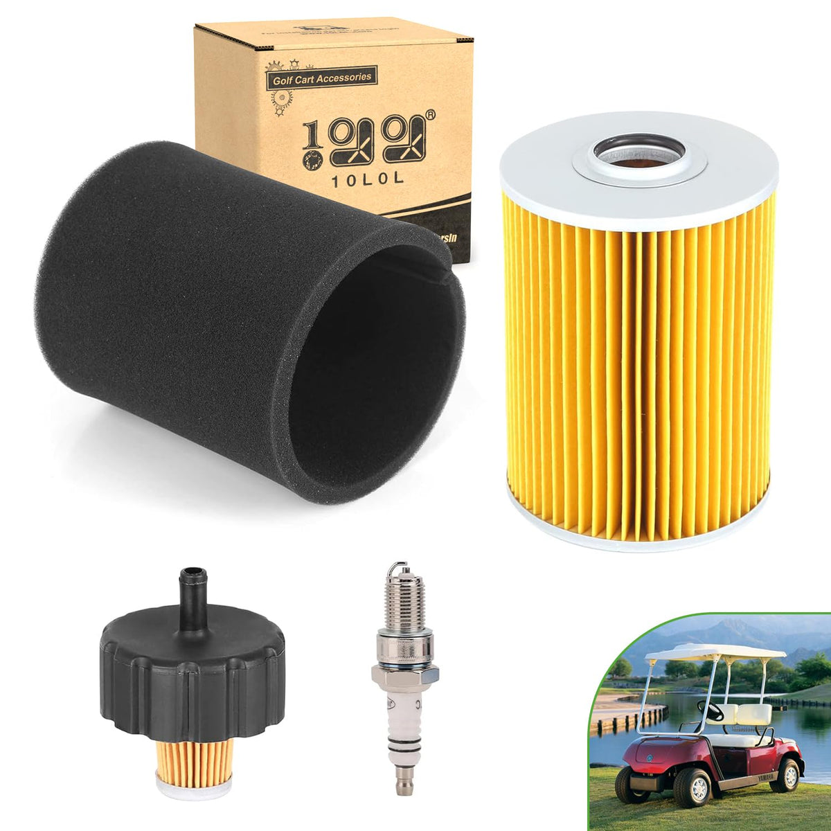 10L0L air filter for Yamaha G2–G11 improves airflow and dirt protection.