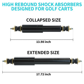10L0L tuned shocks optimize ride quality across EZGO TXT and Medalist variants
