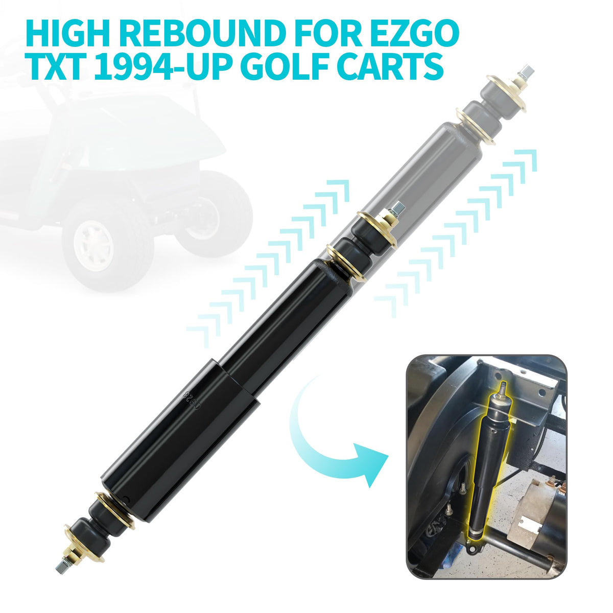 10L0L tuned valving design delivers consistent ride on EZGO