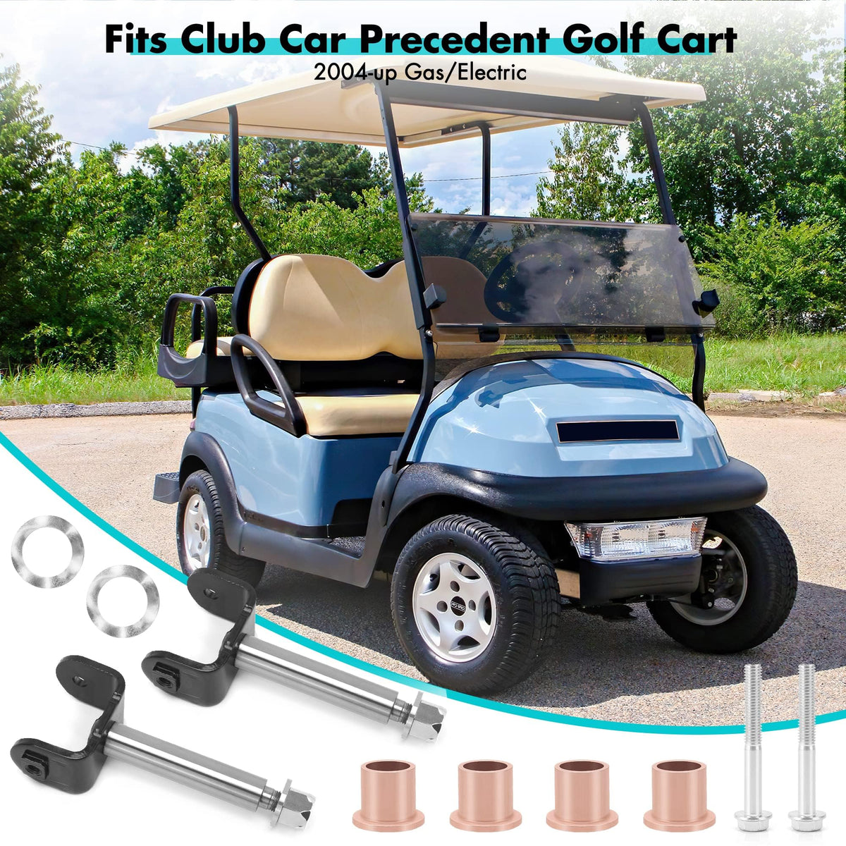 Two king pin assemblies replace both passenger and driver sides.