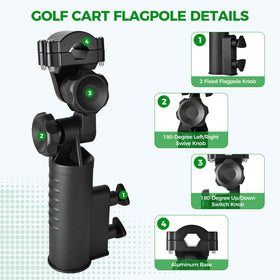 10L0L two-pack flag set for display on both sides of your cart