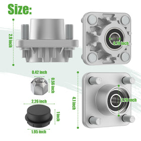 10L0L two-pack front hub kit facilitates dual-wheel replacement.