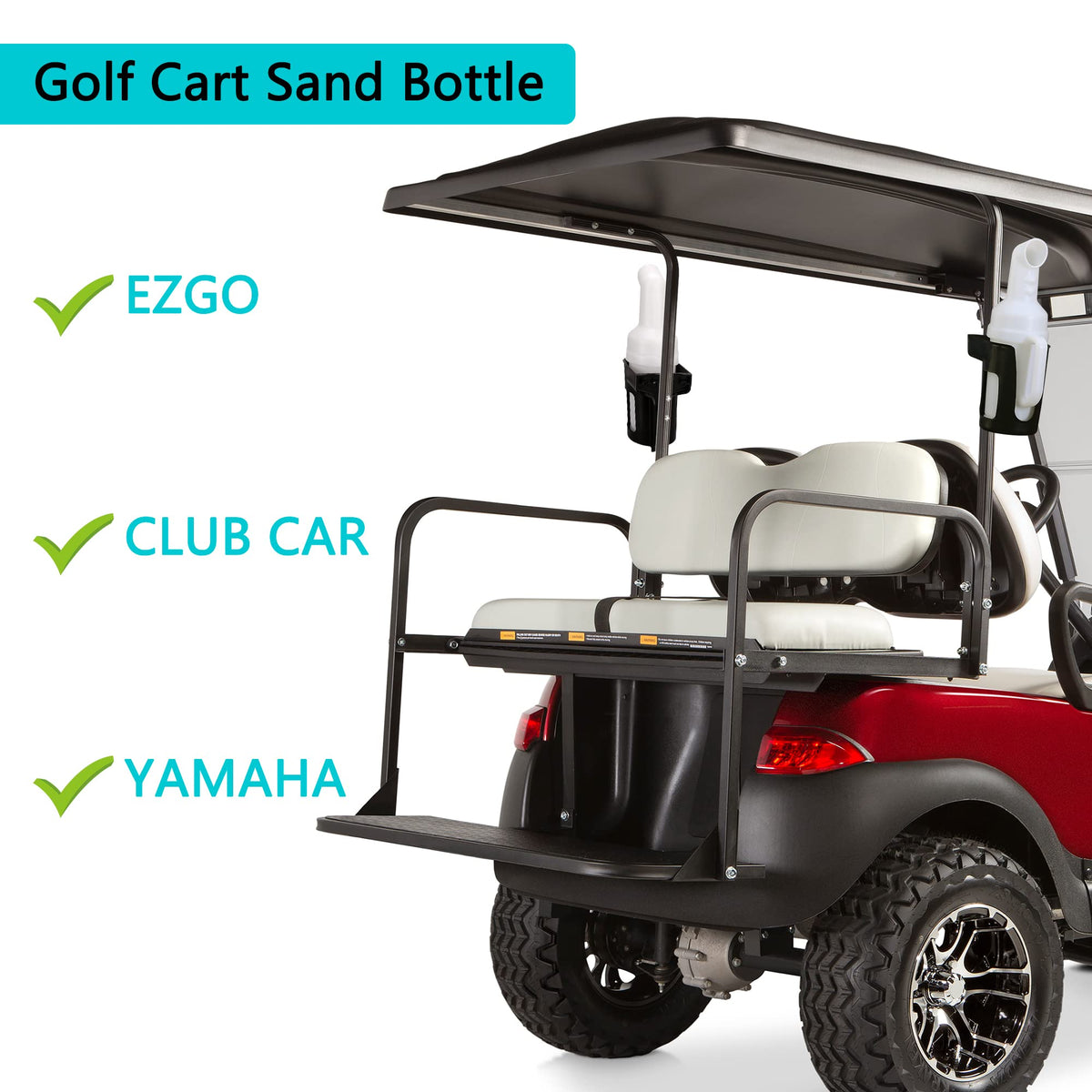10L0L two-pack golf cart sand bottles for extra coverage.