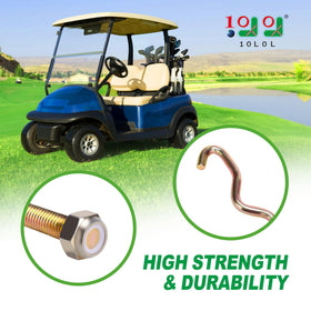 10L0L two-pack kit displays complete hold down set for club carts.