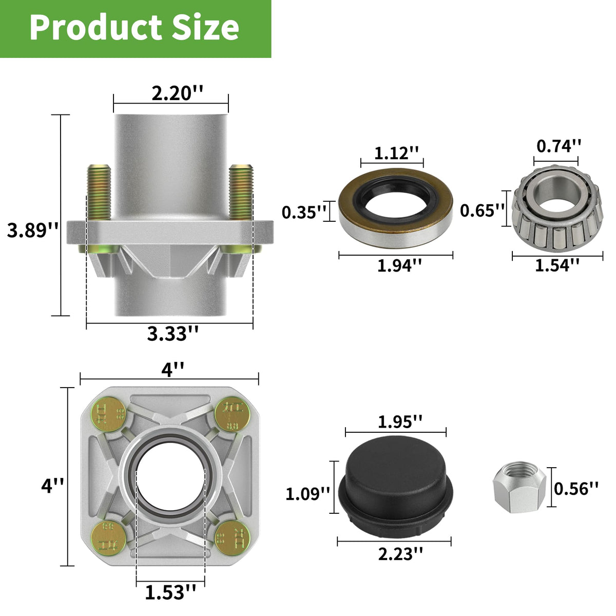 Two-pack hub kit value for two carts