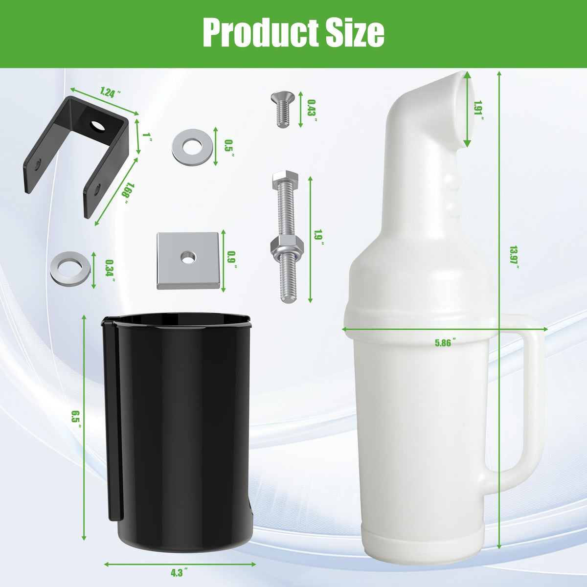 10L0L two-pack includes hardware for convenient setup